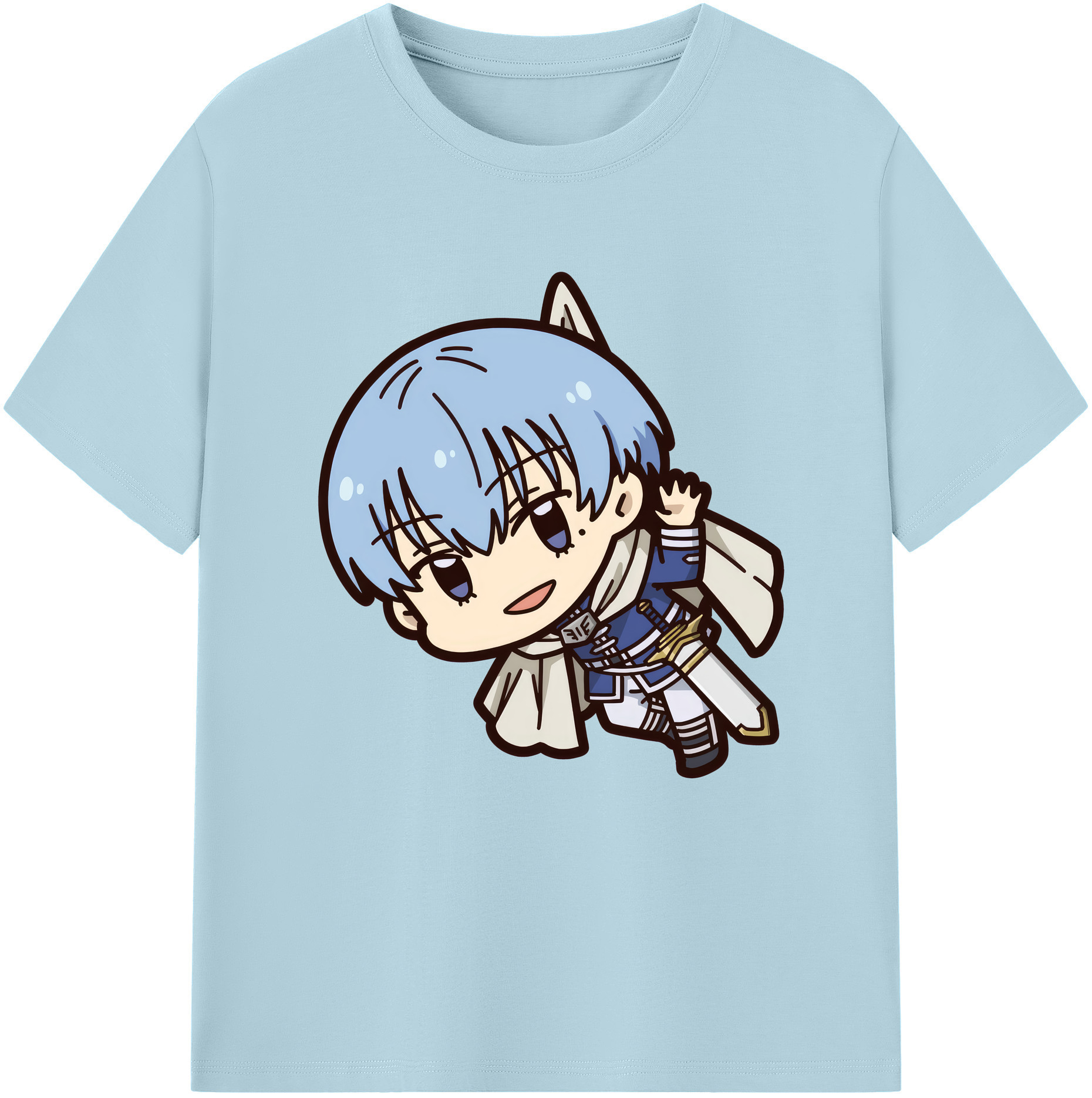 （画像用） 葬送のフリーレン Frieren 綿100％半袖Tシャツ（フロントプリント）